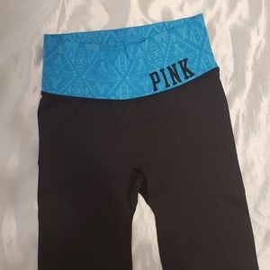 Pink athletic capris